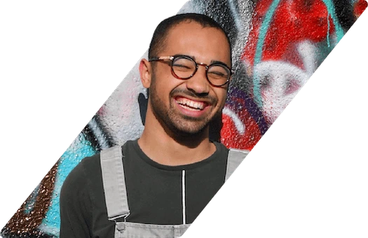 A man smiling