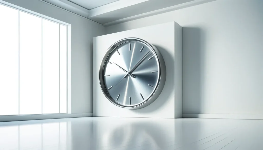Large clock on wall representing new overtime rules