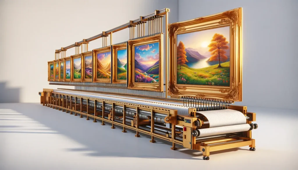 Manufactured framed art