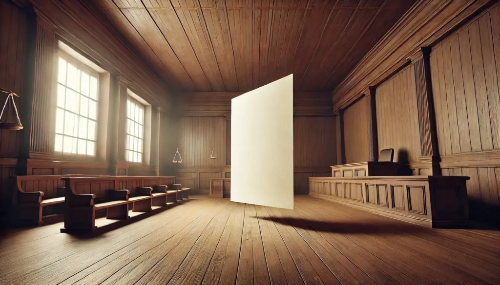A blank PAGA reform document in a court room