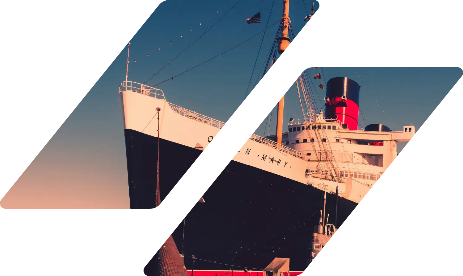 The Queen Mary ship in Long Beach, CA