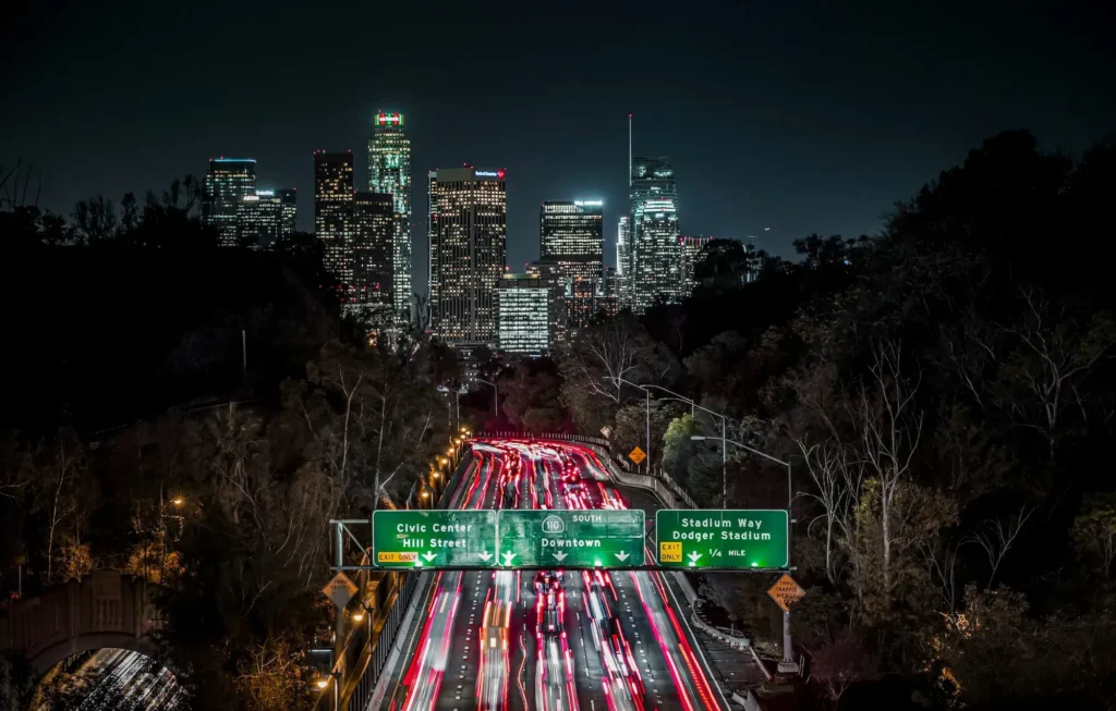An image of the Los Angeles skyline representing California minimum wage in 2026
