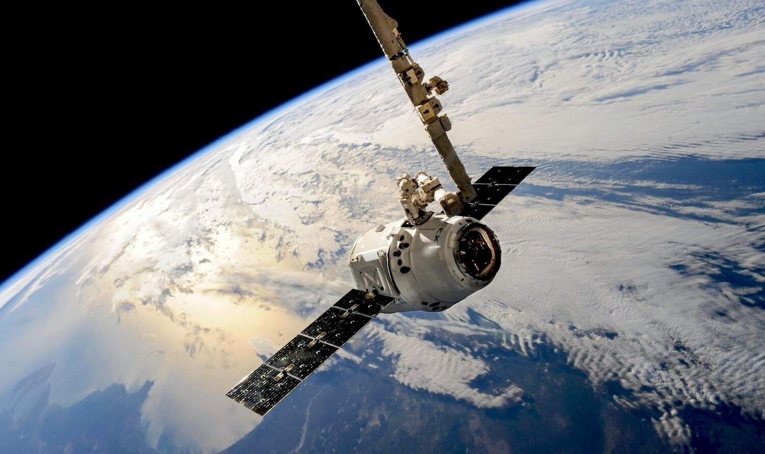 Spacecraft orbiting Earth