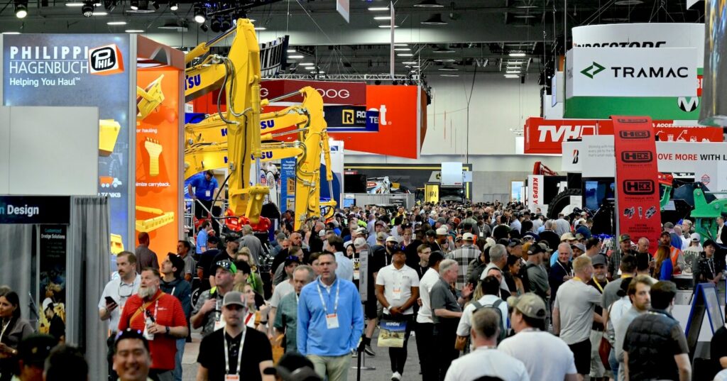 An image of CONEXPO representing construction conferences in 2027
